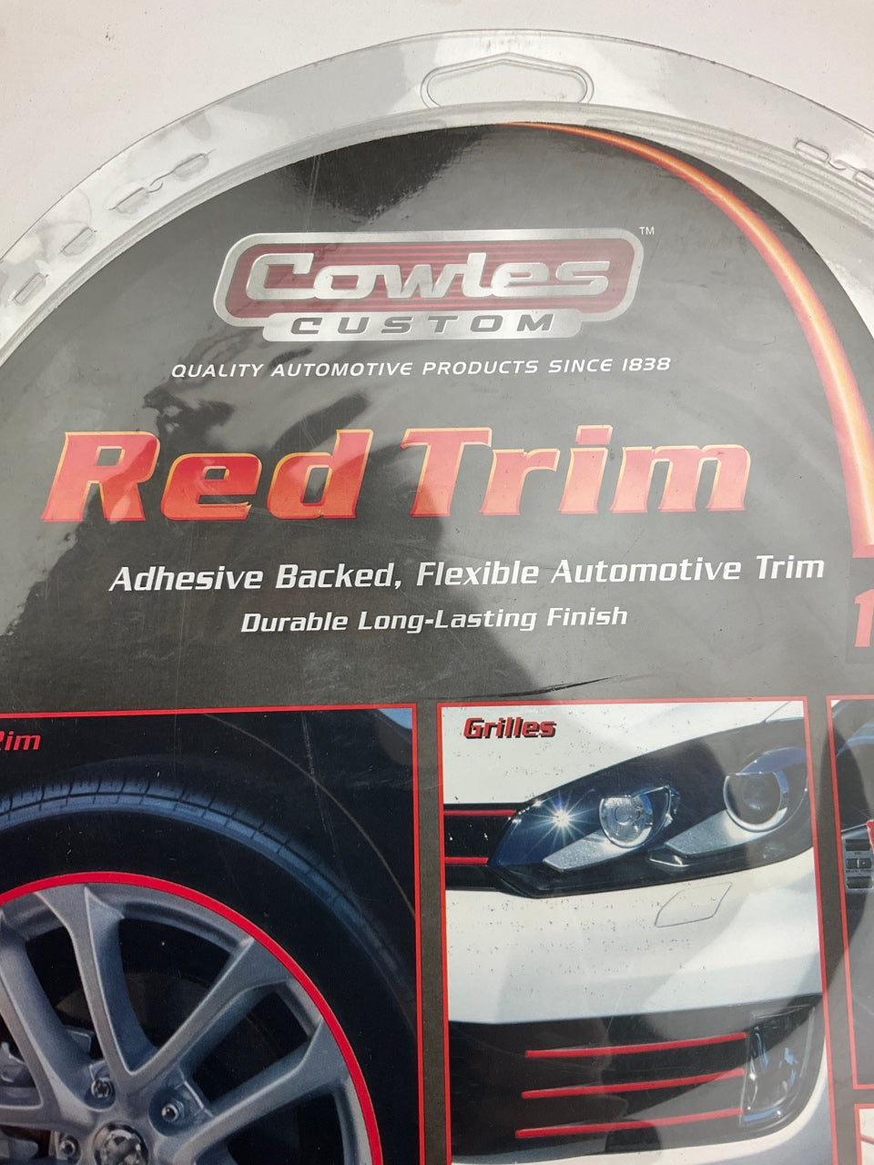 Cowles S37525 Custom RED Molding Trim 1/4'' X 20', 20 Feet Red Moulding Strip