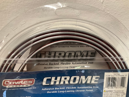 Cowles S37754 Universal Body Molding Chrome Moulding Strip 1-3/8'' X 8 Feet