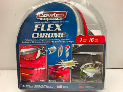 Cowles S37790 16 FEET Custom Flex Chrome Bumper Trim Strip -  1'' X 16'