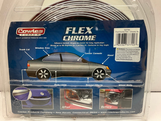 Cowles S37790 16 FEET Custom Flex Chrome Bumper Trim Strip -  1'' X 16'