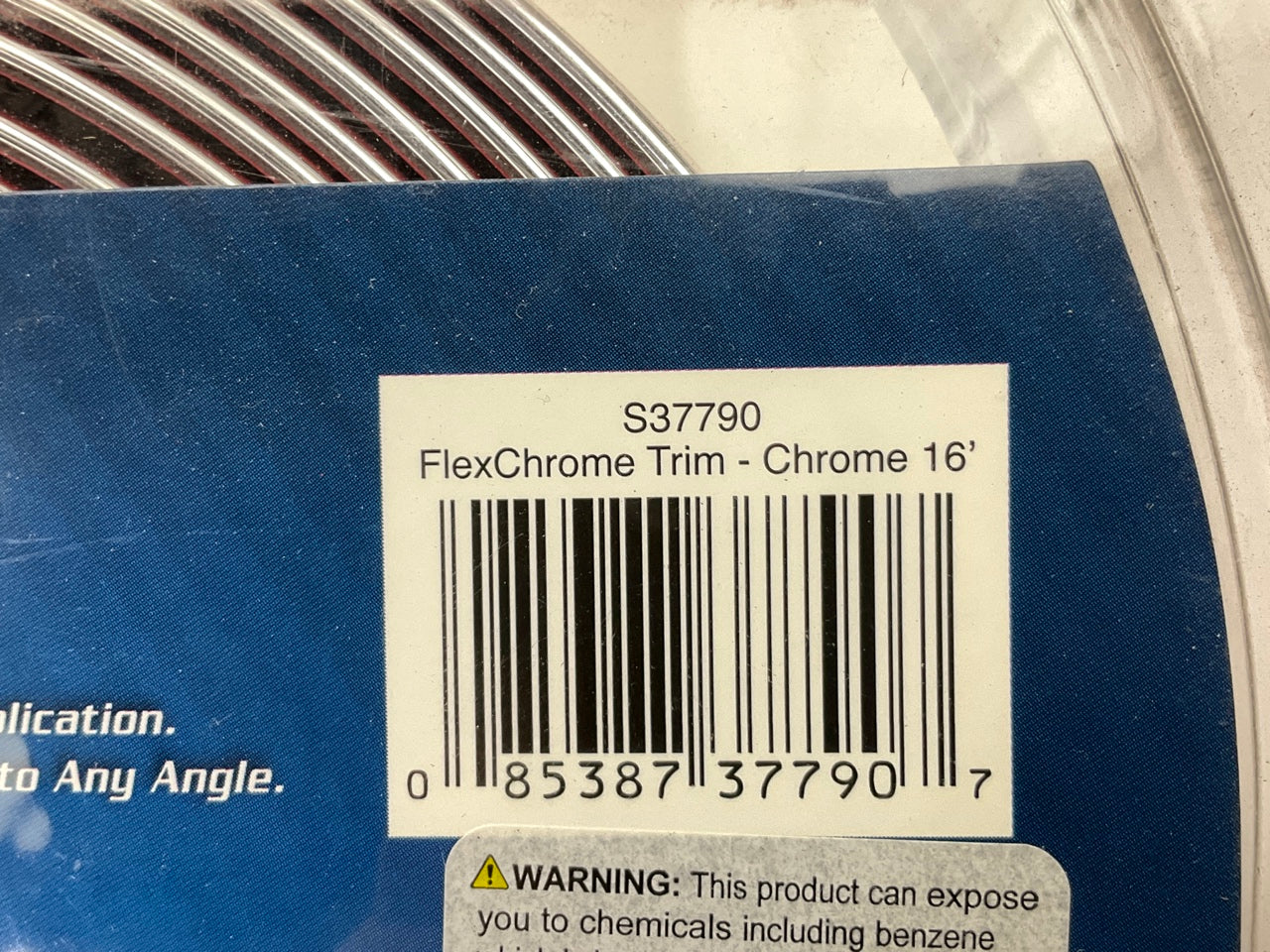 Cowles S37790 16 FEET Custom Flex Chrome Bumper Trim Strip -  1'' X 16'