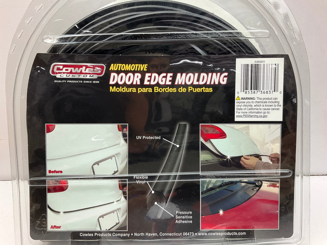 Cowles S393121 Cut-to-length Door Edge Moulding Protective Strip - 25 Feet Roll