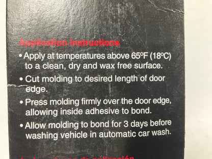 Cowles S39481 Door Edge Moulding Molding Truck Guard Strip Kit - Two 45'' Lengths