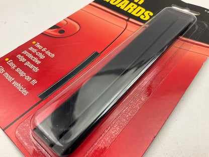 COWLES T3002 Black Deluxe Door Guards - Two 6'' Anti-chip Strips, Self-adhesive