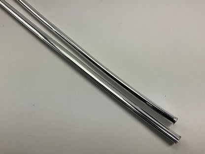 Cowles T3805 3/8'' Wide Chrome Door Edge U-Shape Protection Strip Trim, 27'' Long