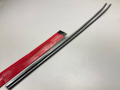 Cowles T4005 3/8'' Wide Chrome Door Edge Moulding Trim Strips - 27'' Long