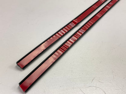 Cowles T4005 3/8'' Wide Chrome Door Edge Moulding Trim Strips - 27'' Long