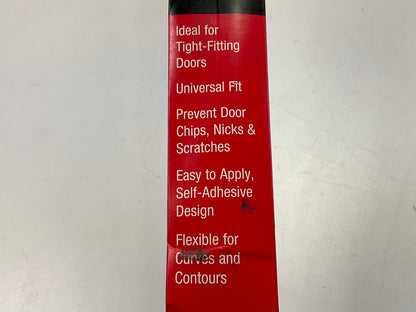 Cowles T4005 3/8'' Wide Chrome Door Edge Moulding Trim Strips - 27'' Long