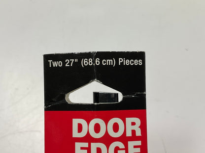 Cowles T4103 U-Shape, Black / Chrome Door Edge Guard Strips, Two 27'' Pieces