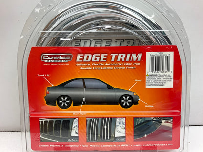 Cowles T5605 18 FT Chrome U Channel Edge Trim 18' For Protecting Car Door Edges