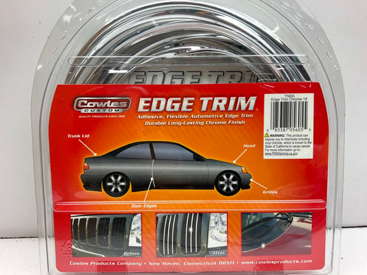 Cowles T5605 18 FT Chrome U Channel Edge Trim 18' For Protecting Car Door Edges