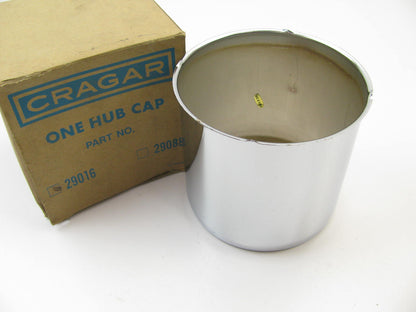 VINTAGE Cragar 29016 Wheel Center Cap - Open Top End - 5'' Tall, 5'' Diameter