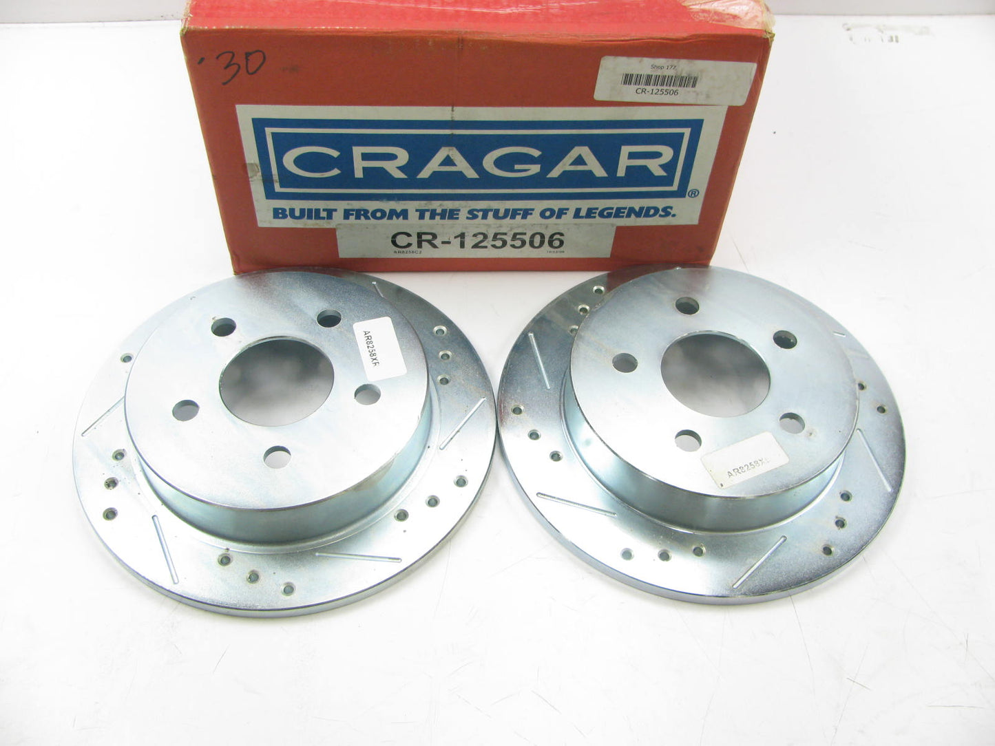 Cragar Rear Performance Slotted & Drilled Brake Rotors - 00-05 Grand Am, Impala