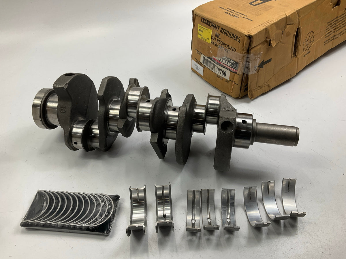 Reground 10760-030-040 Crankshaft Kit W/ Main & Rod Bearings Buick 3.8L 3800 V6