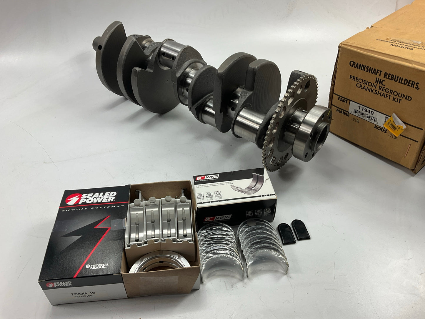 Reman OEM 12552216 Crankshaft Kit W/ 0.010'' Main & Rod Bearings - Chevy LS 58-T.