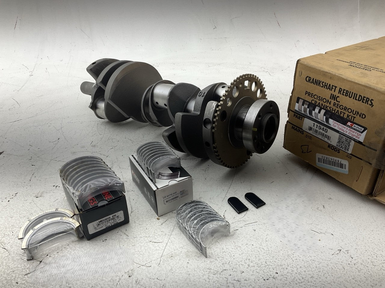 Reman OEM 12552216 Crankshaft Kit 0.010'' Main 0.020'' Rod Bearings Chevy LS 58-T