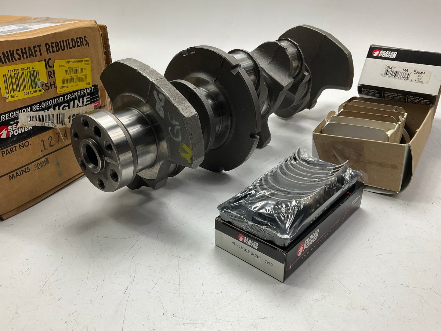 Reground 12740 Crankshaft .50mm Main & 0.020 Rod Bearings 90-01 GM Chevy 2.2 Car