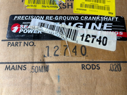 Reground 12740 Crankshaft .50mm Main & 0.020 Rod Bearings 90-01 GM Chevy 2.2 Car
