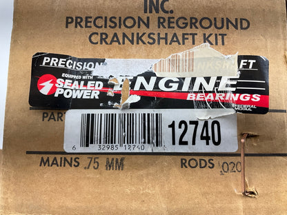 Reground 12740 Crankshaft .75mm Main & 0.020 Rod Bearings 90-01 GM Chevy 2.2 Car