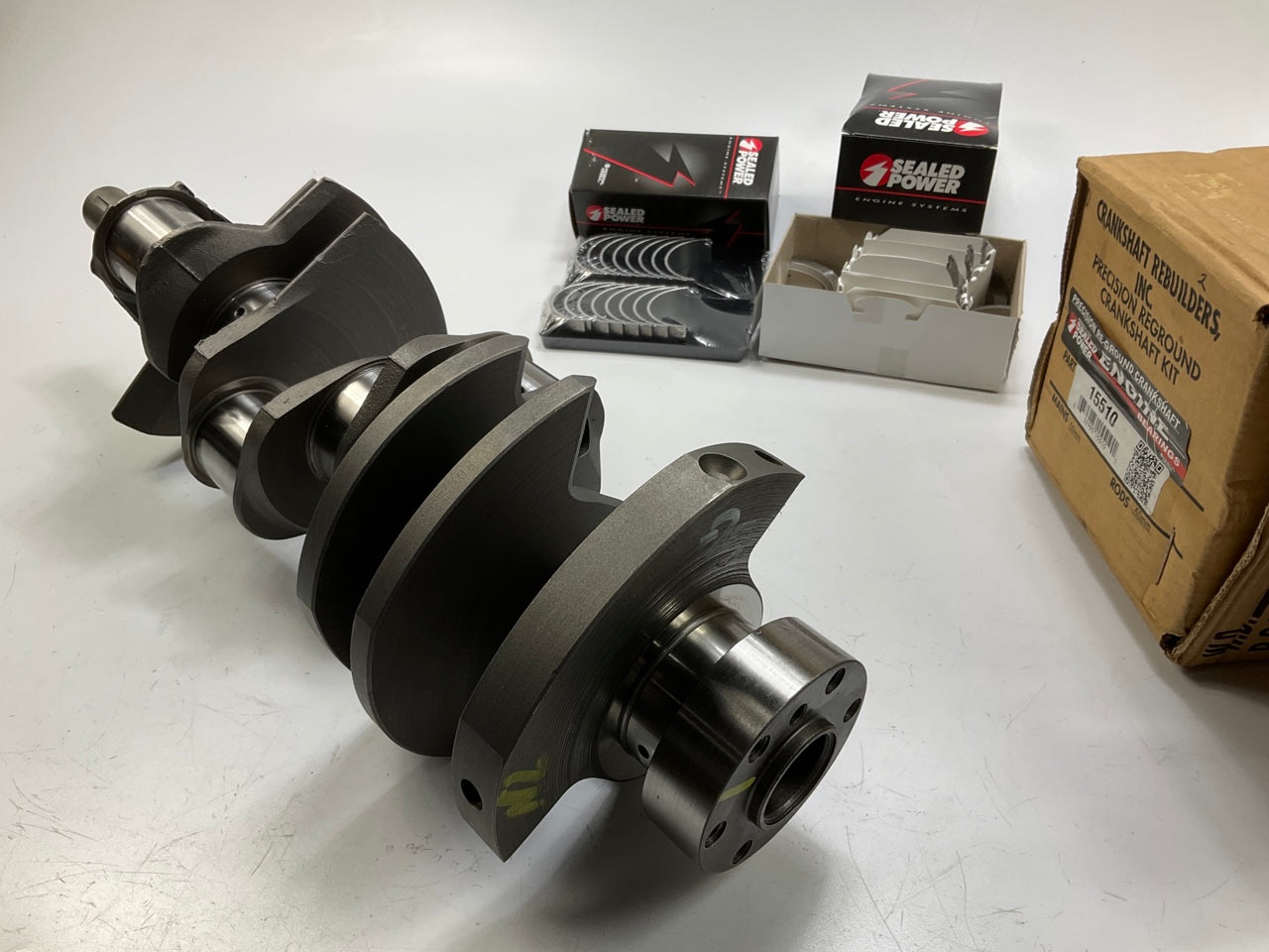 REMAN 15510 Crankshaft Kit W/ 0.50mm Main & Rod Bearings Ford 4.6L Romeo 6-bolt