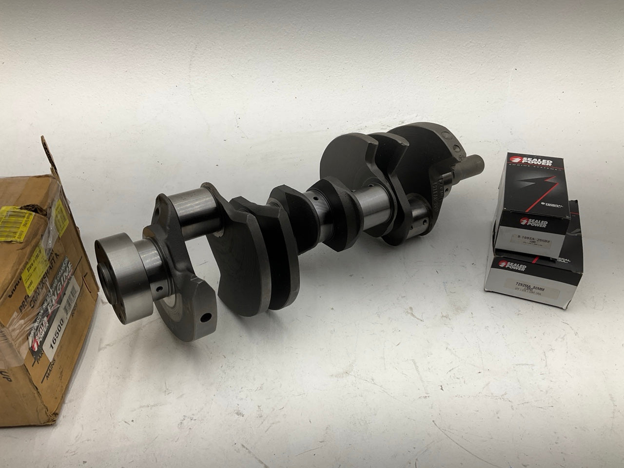 Reground Crankshaft # 16500 0.50mm Main, 0.25mm Rod, With Bearings - Ford 4.6L