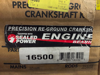 Reground Crankshaft # 16500 0.50mm Main, 0.25mm Rod, With Bearings - Ford 4.6L