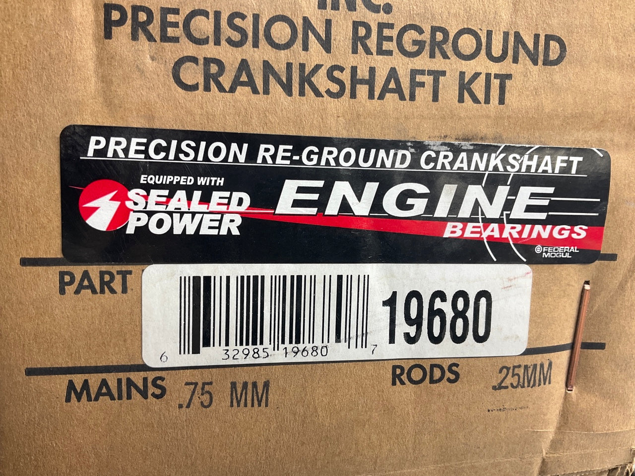 Reman OEM E88E-AB Crankshaft Kit W/ 0.75mm Main & 0.25mm Rod Bearings - Ford 2.3