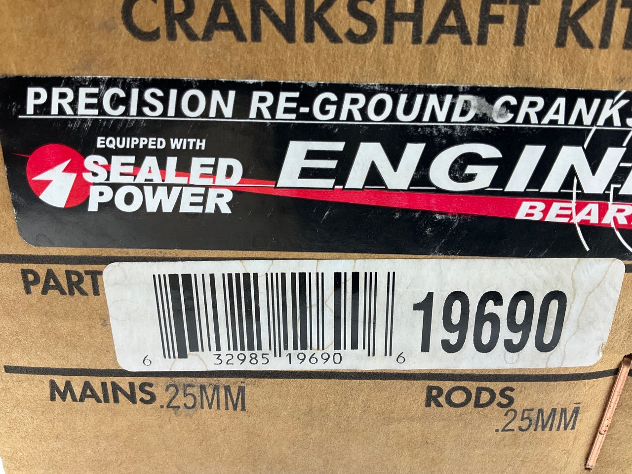 REMAN. 19690-25MM-25MM Crankshaft & Bearings, .25mm / .25mm 98-04 Ford 2.0L SOHC