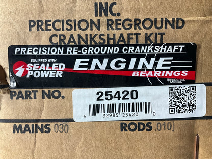 Reman 25420 Crankshaft Kit W/ 0.030'' Main & 0.010'' Rod Bearings For Jeep 4.0L I6