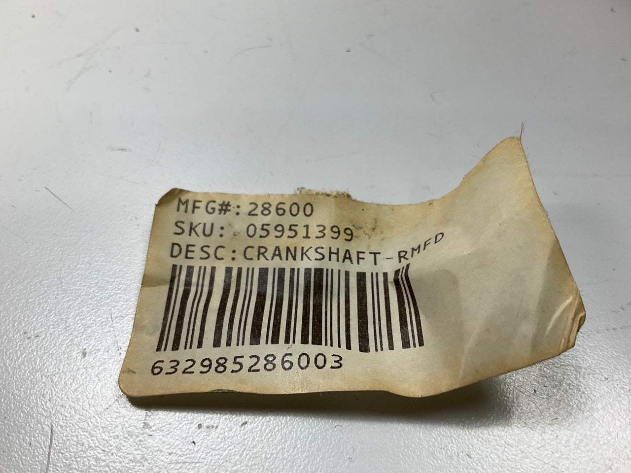 REMAN. 28600-25MM-25MM Crankshaft & Bearings .25mm/.25mm 83-87 Toyota 4AFE 4ALC