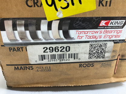 REMAN 29620 Crankshaft  W/ .25mm Main & .50mm Rod Bearings - Toyota 1ZZFE 1.8L