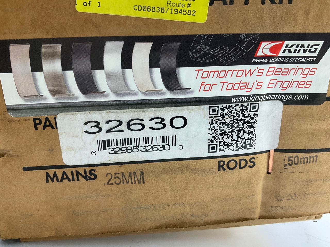 REMAN. 32630-25MM-50MM Crankshaft & Bearings, .25mm / .50mm 03-11 Toyota 2AZ-FE