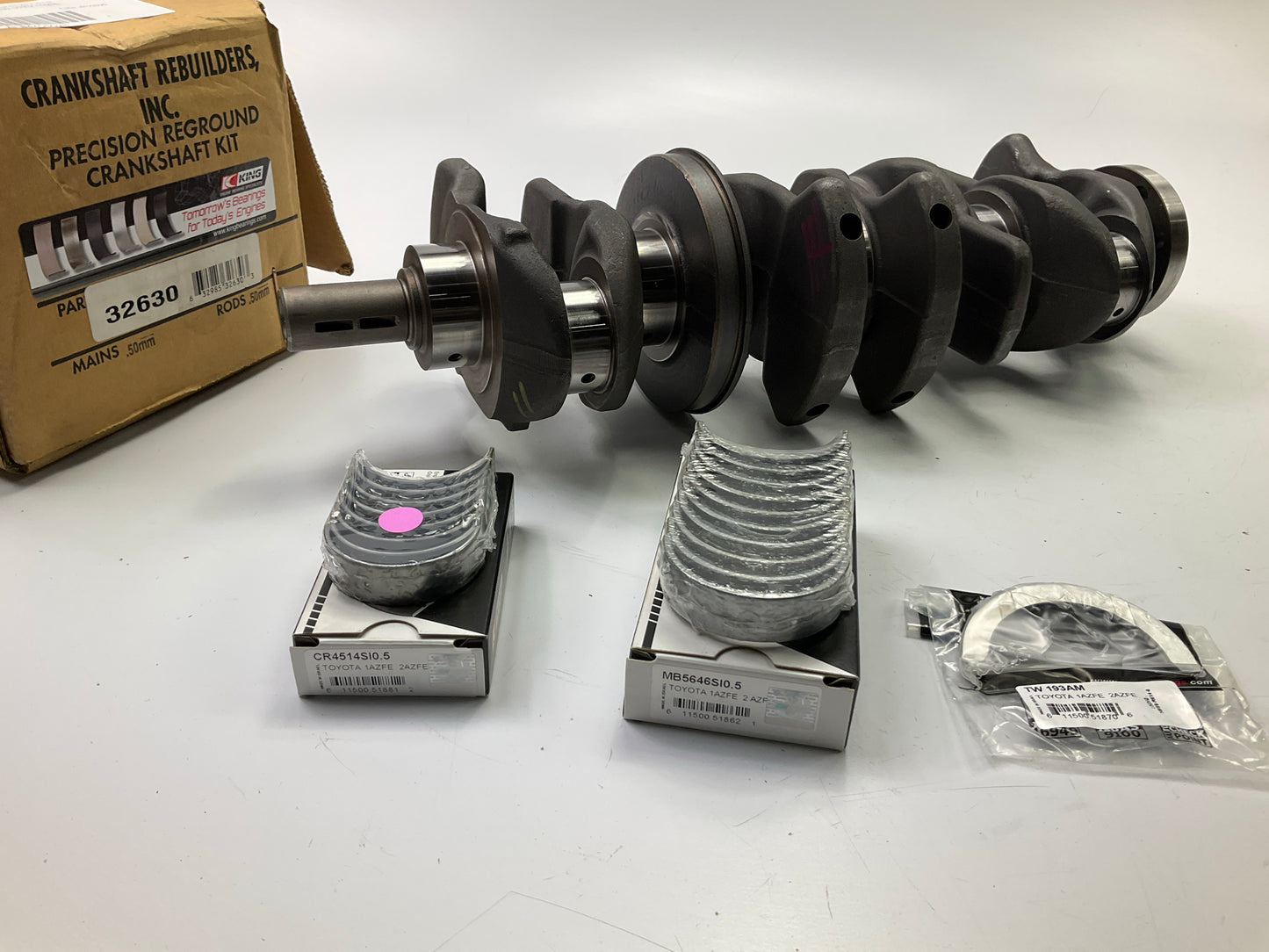 REMAN. 32630-50MM-50MM Crankshaft & Bearings, .50mm / .50mm 03-11 Toyota 2AZ-FE