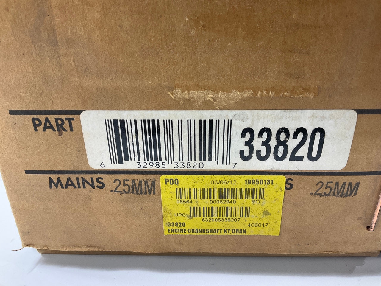 Reman 33820 OEM Crankshaft Kit W/ 0.25mm Main & Rod Bearings For 96-02 Dodge 2.0