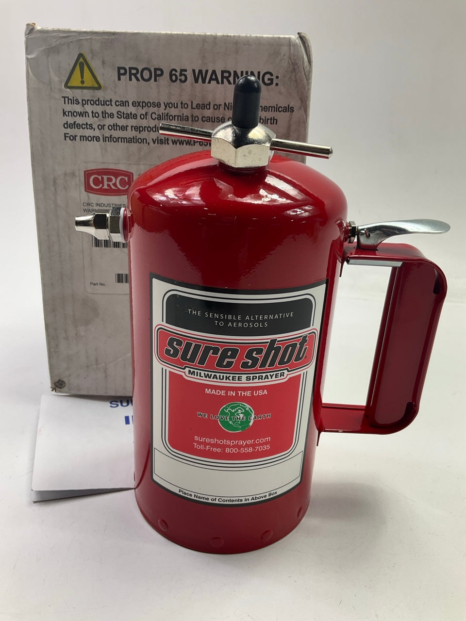 CRC 14016 Sure Shot Reusable Sprayer One Quart, Reusable Air-pressurized Sprayer