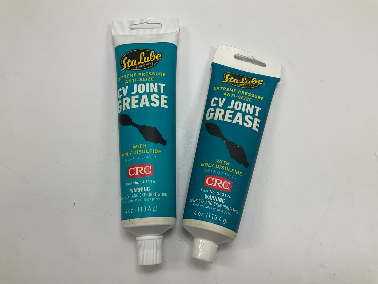 (2) CRC SL3174 StaLube Cv Joint Grease, 4 Oz Tube