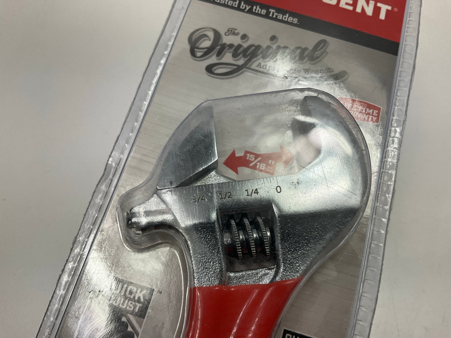 Crescent AC26CVS Adjustable Wrench 6'' Handle W 15/16'' Jaw Opening, Cushion Grip
