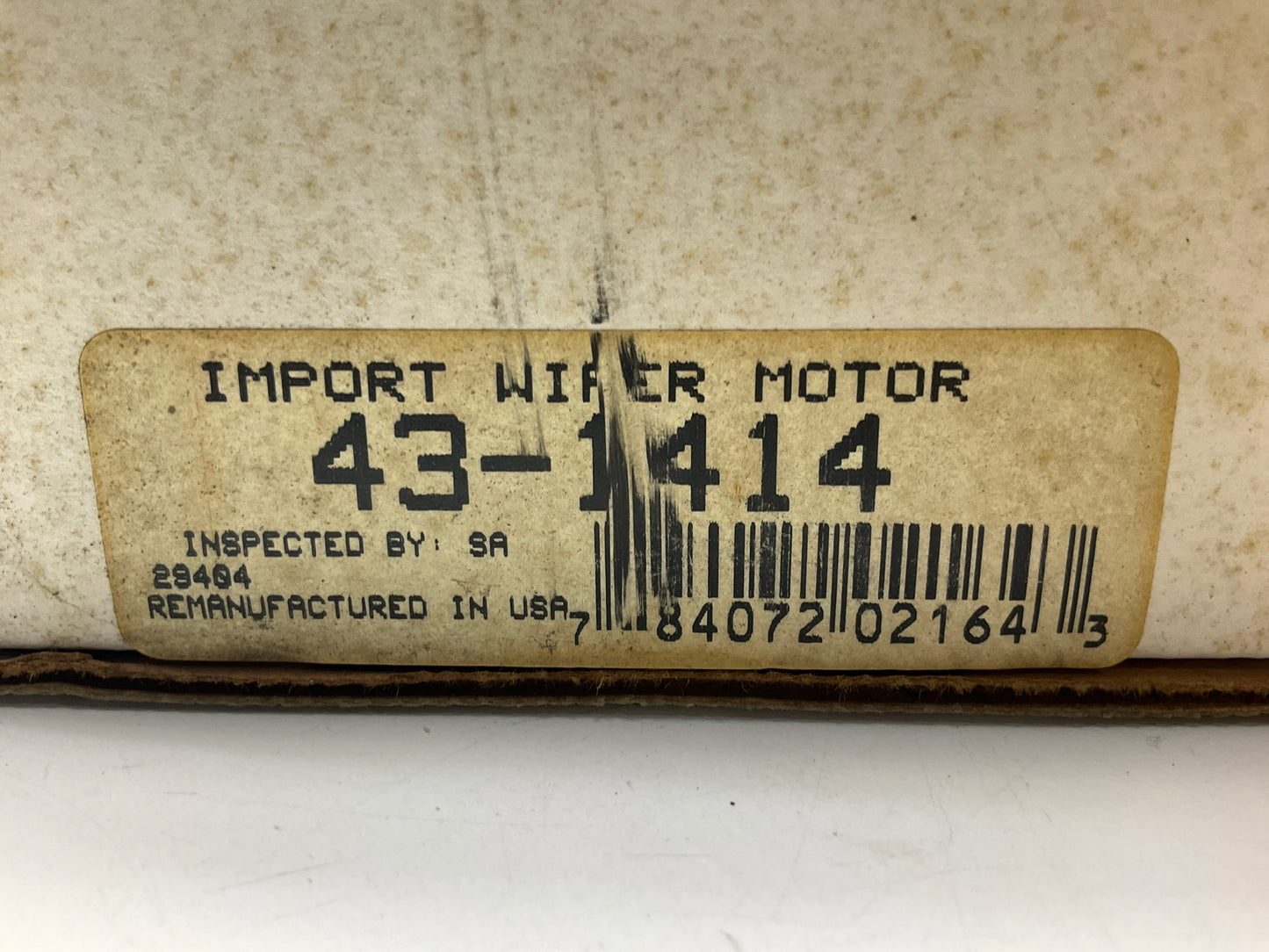REMAN. Crown 43-1414 Windshield Wiper Motor - 1982 Honda Prelude