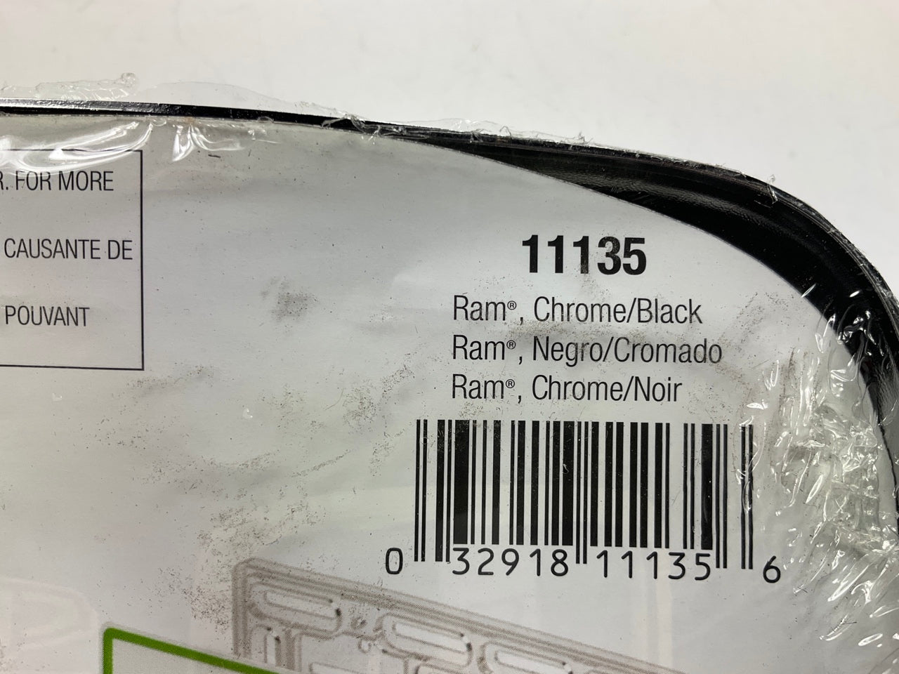 Cruiser 11135 Chrome/Black License Plate Frame For Dodge Ram Pickup, With Logo