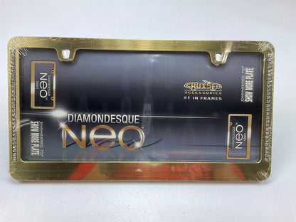 Cruiser 15001 Neo Diamondesque License Plate Frame, Gold