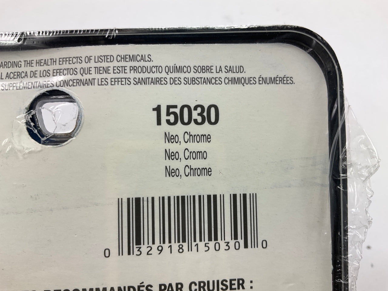 (2) Cruiser 15030 Neo License Plate Frame, Chrome