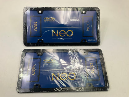 (2) Cruiser 15050 Neo License Plate Frames, Black