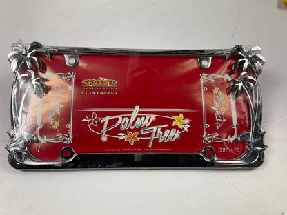 Cruiser 19003 Palm Tree License Plate Frame; Chrome