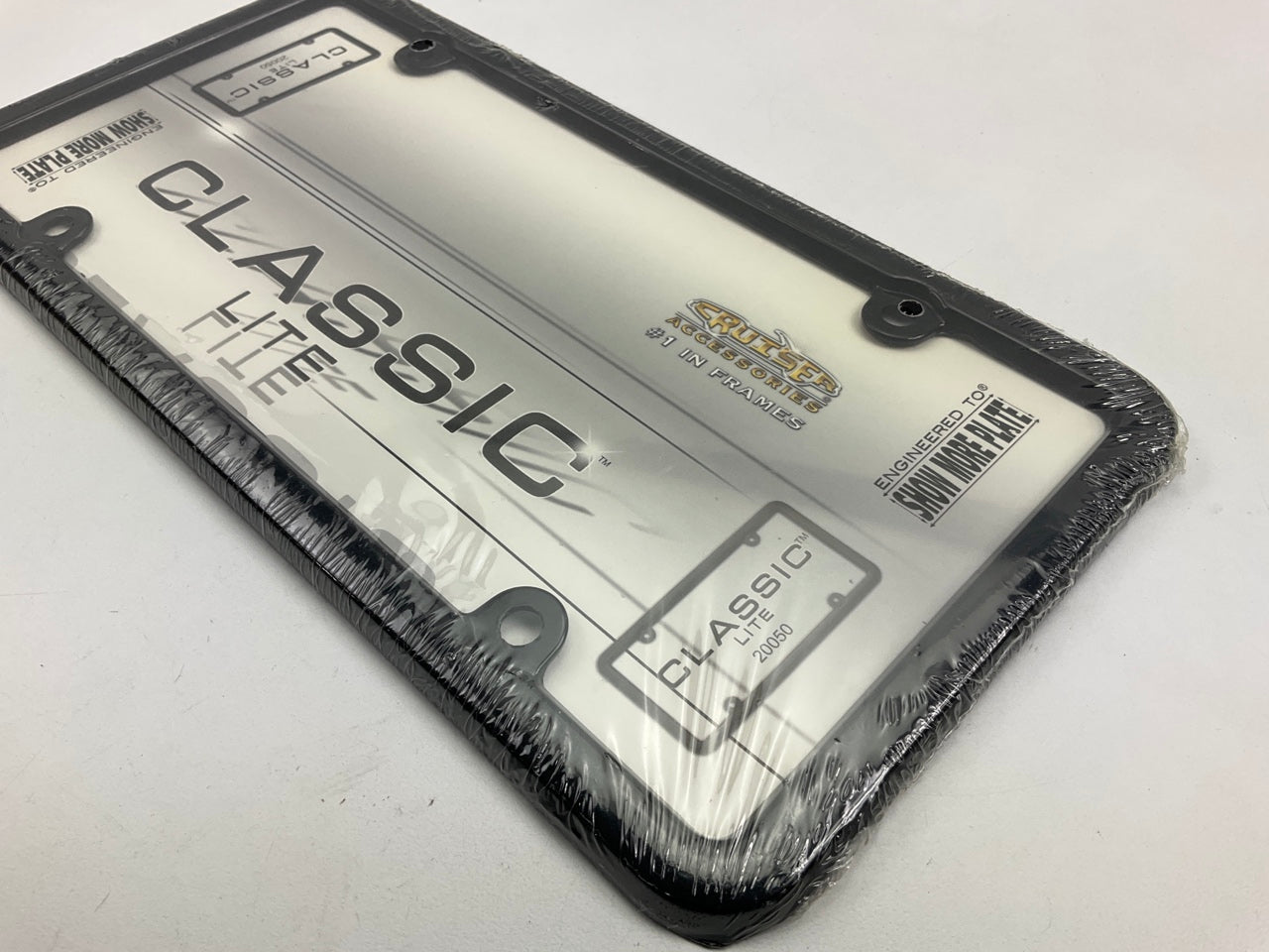 Cruiser 20050 Classic Lite License Plate Frame, Black