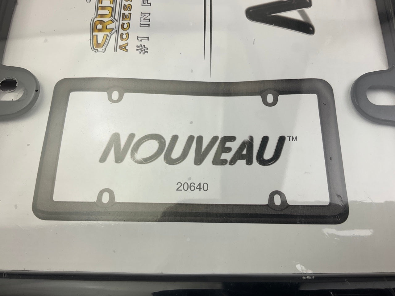 (2) Cruiser 20640 Nouveau License Plate Frame, Black