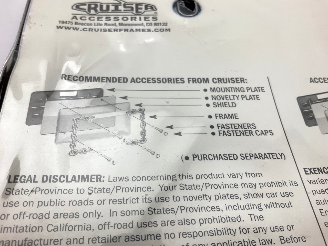 Cruiser 20730 Twist License Plate Frame, Chrome