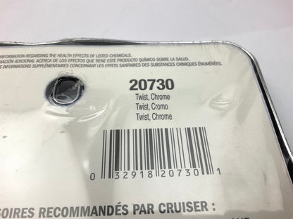 Cruiser 20730 Twist License Plate Frame, Chrome
