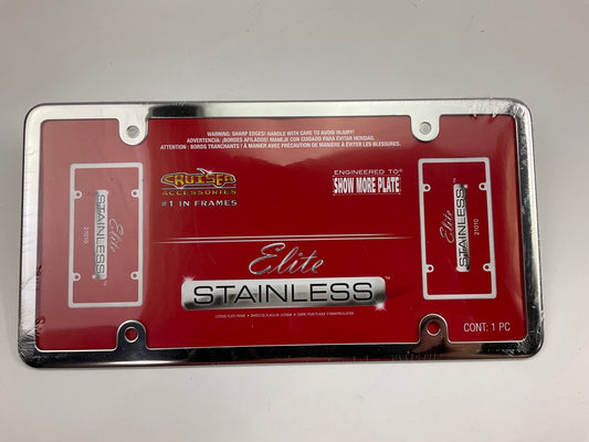 Cruiser 21010 UNIVERSAL Elite Stainless Steel License Plate Frame