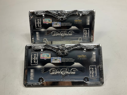 (2) Cruiser 22330 Eagle License Plate Frame, Chrome