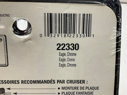 (2) Cruiser 22330 Eagle License Plate Frame, Chrome